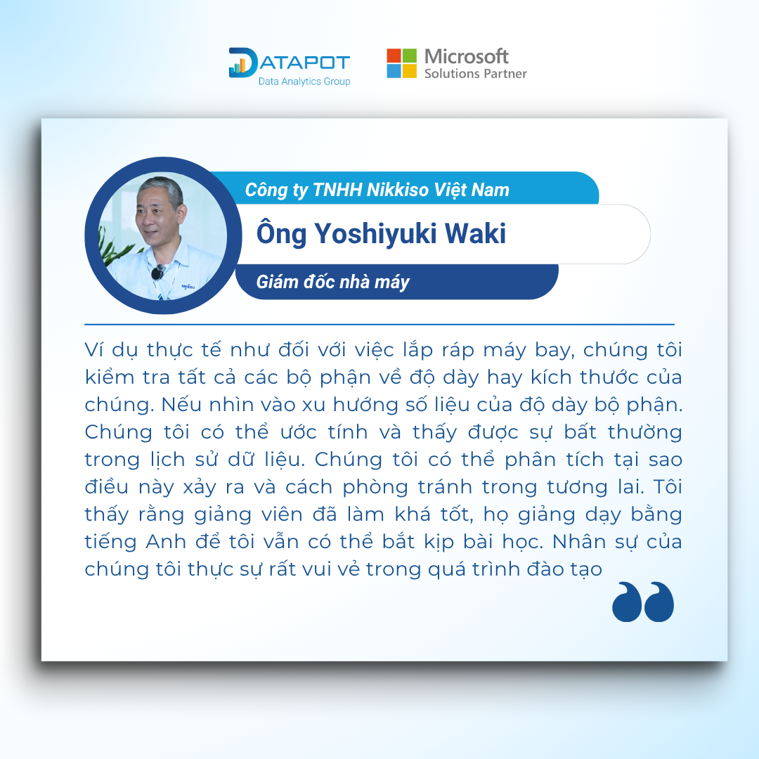 Feedback — Ông Yoshiyuki Waki, Công ty TNHH Nikkiso Việt Nam
