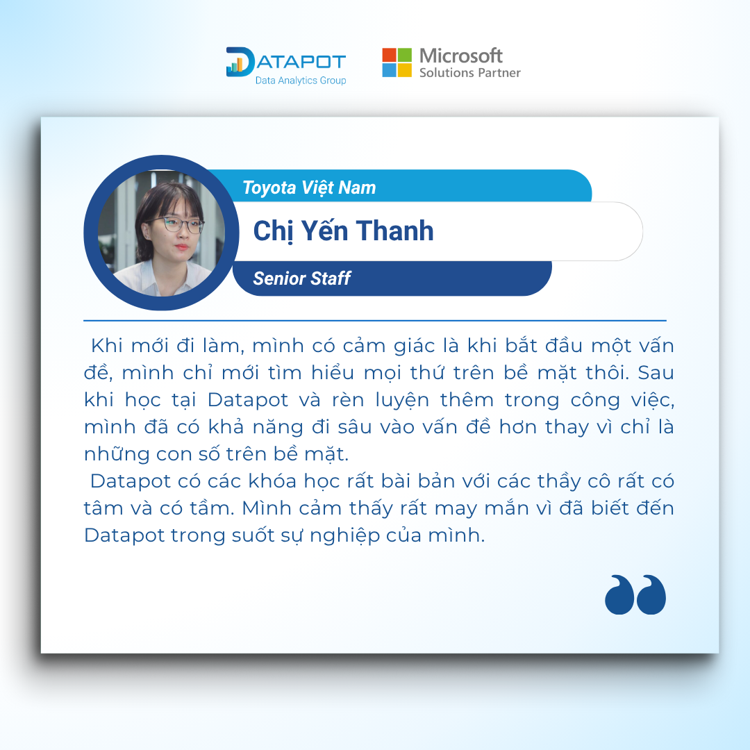 Feedback — Chị Yến Thanh, Toyota Việt Nam